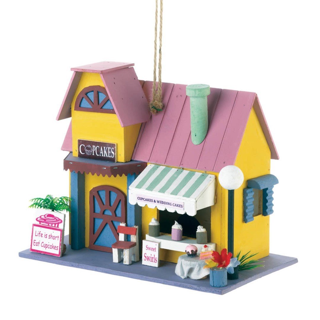 Cupcake Bakery Birdhouse 