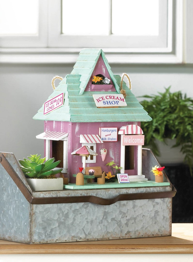 Ice Cream Shop Birdhouse 