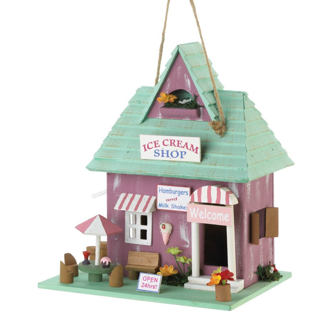 Ice Cream Shop Birdhouse 