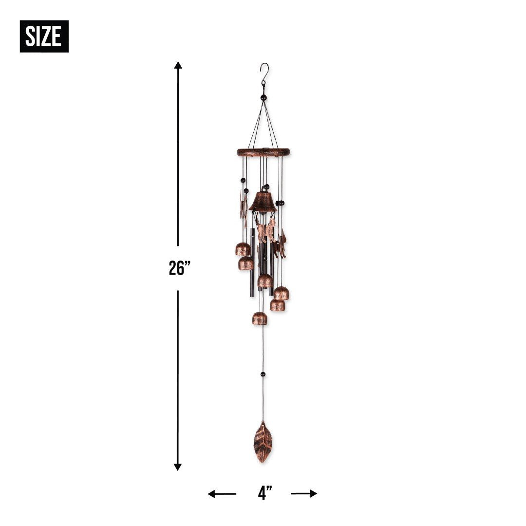 26 Bronze Cats Wind Chimes 