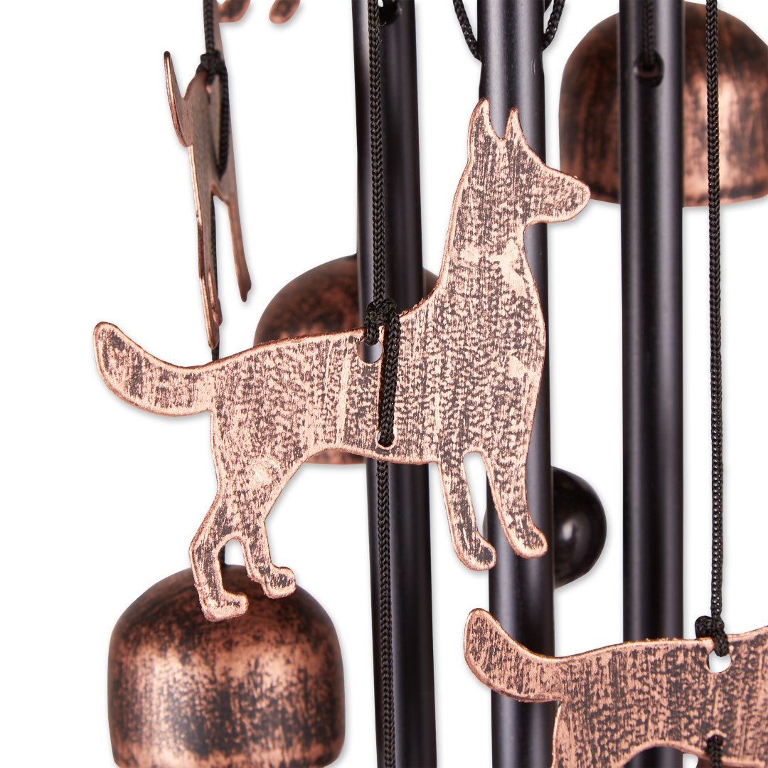 26 Bronze Dogs Wind Chimes