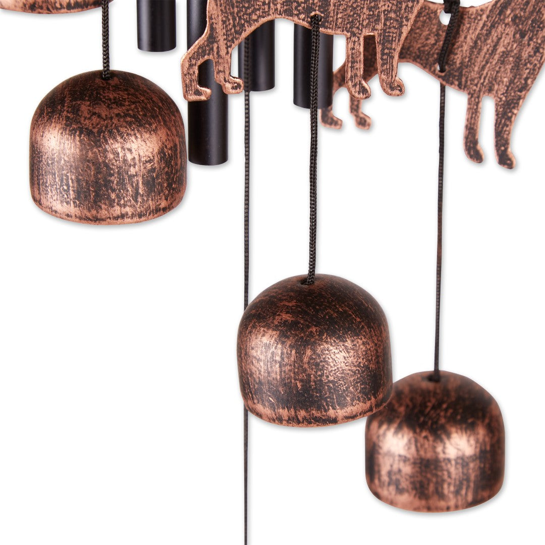 26 Bronze Dogs Wind Chimes