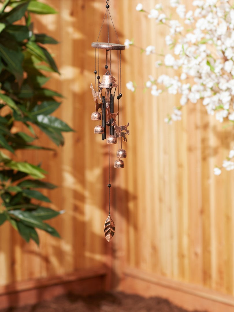 26 Bronze Dogs Wind Chimes