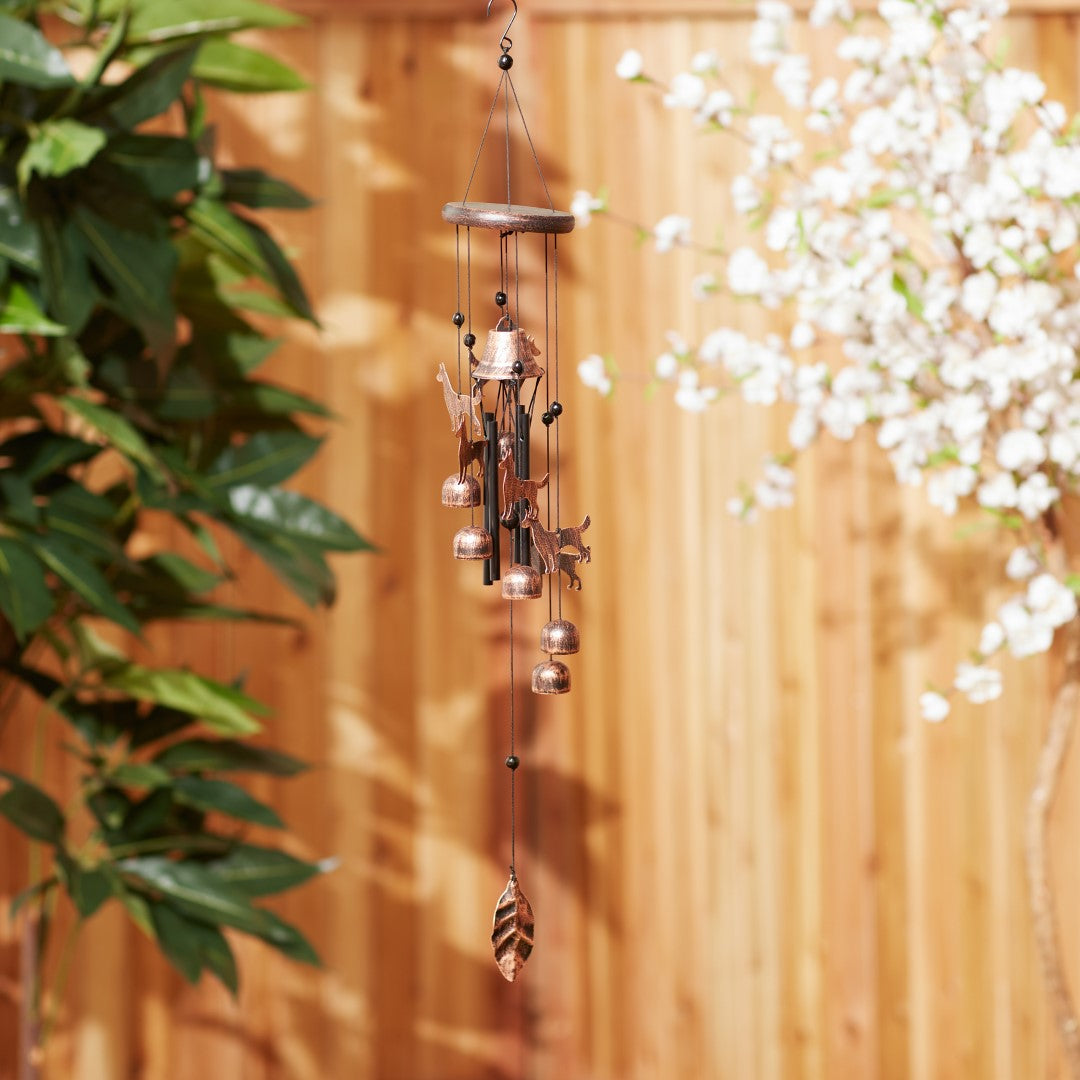 26 Bronze Dogs Wind Chimes