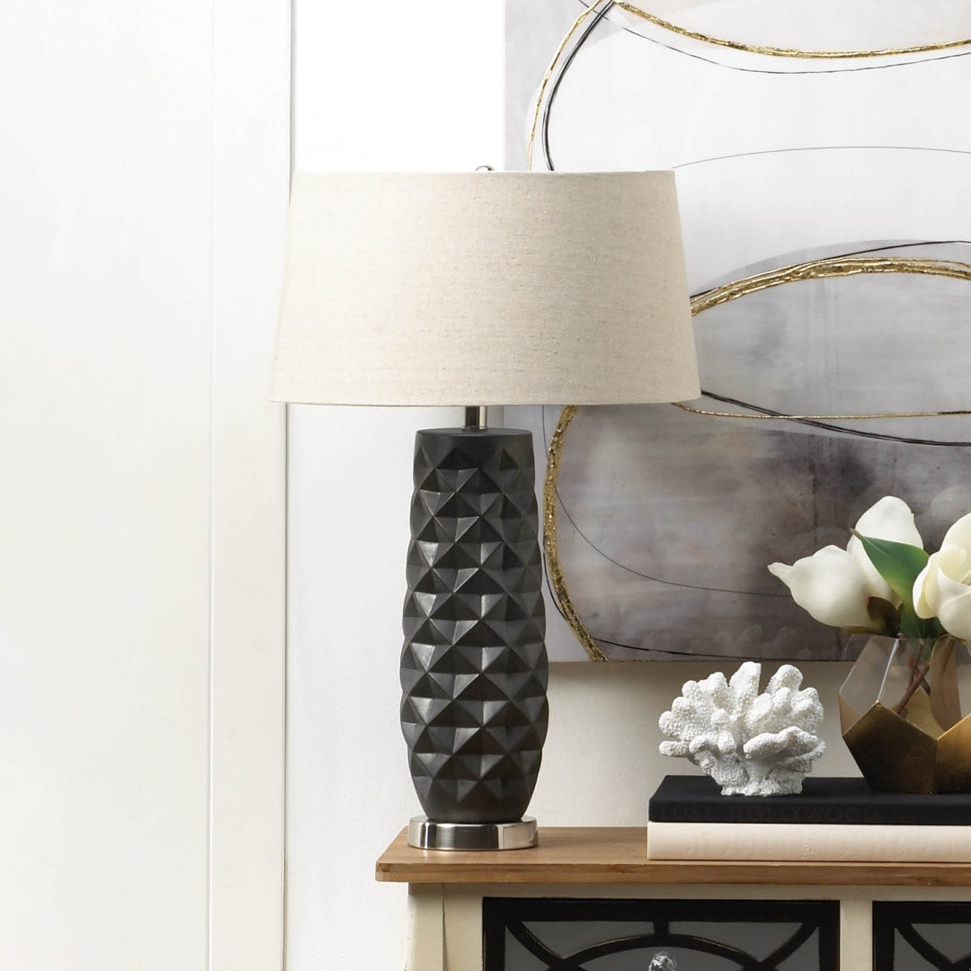 Tao Charcoal Prism Table Lamp 