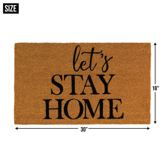 Alice Lets Stay Home Coir Doormat 