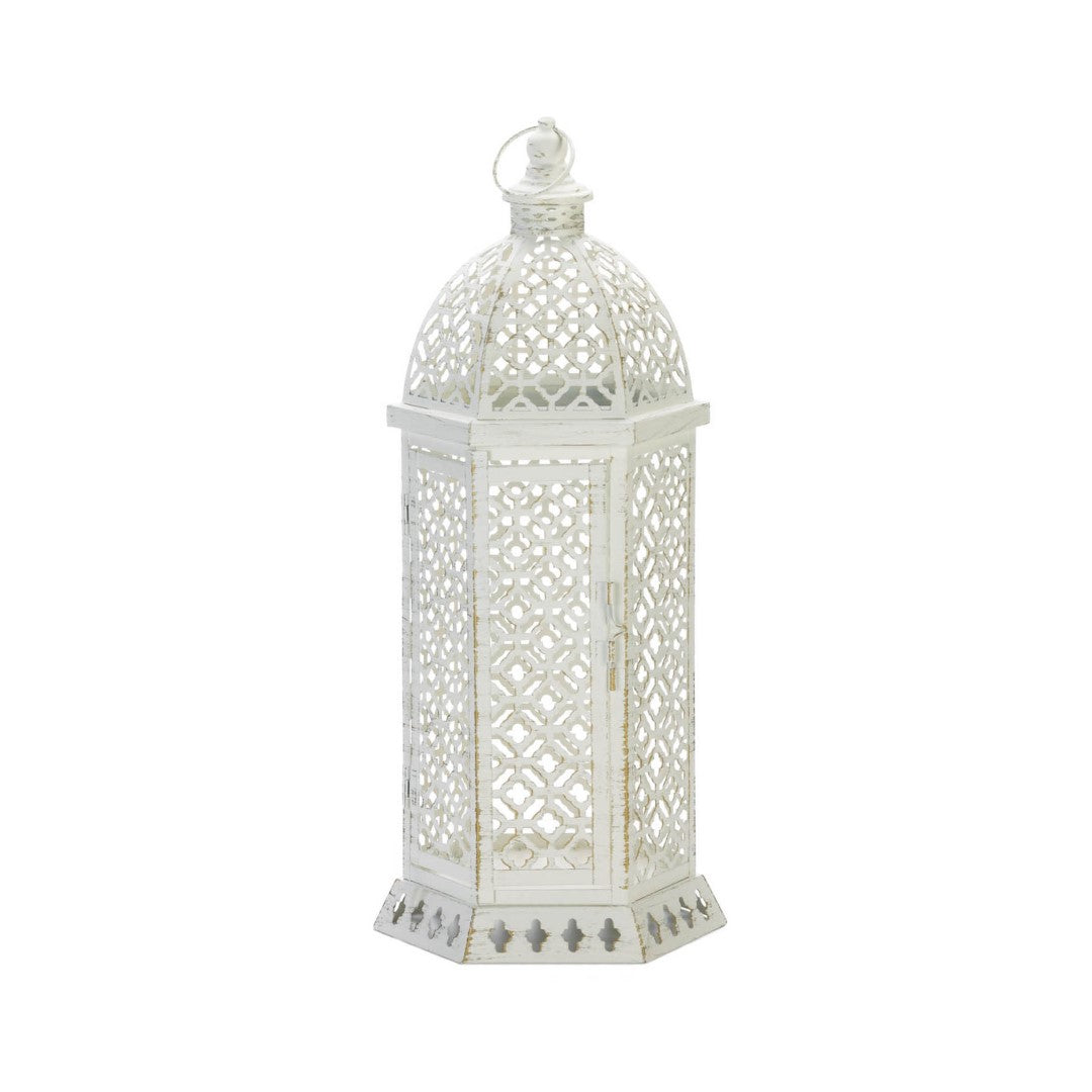 Large Cutwork Hexagon Lantern 