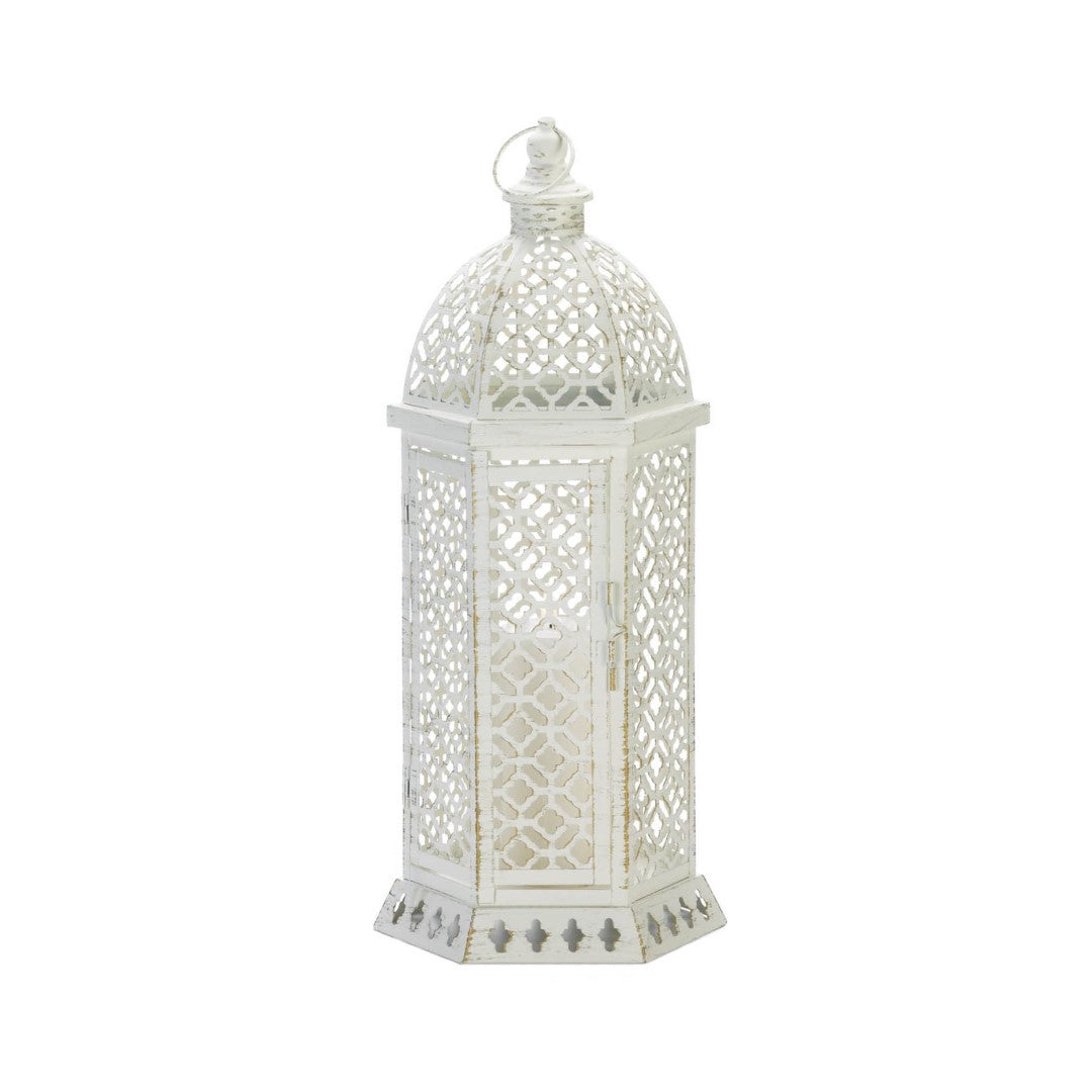 Large Cutwork Hexagon Lantern 