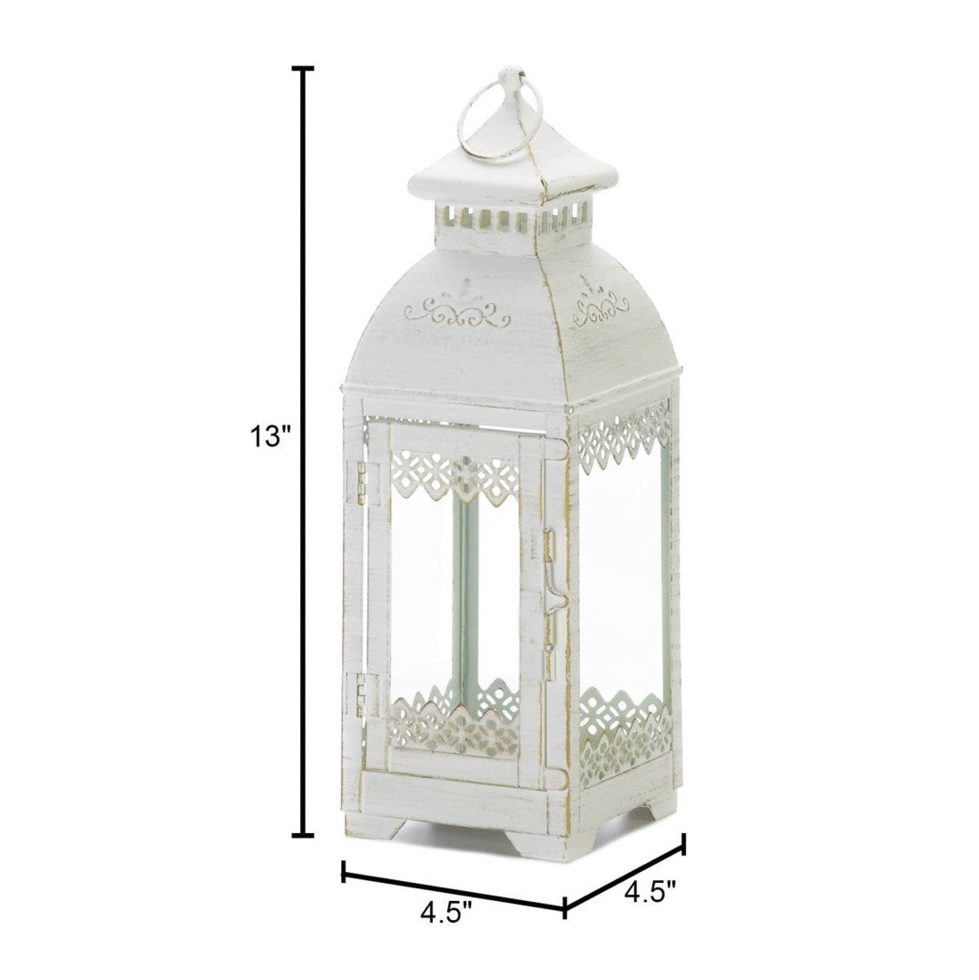 White Lace Victorian Style Lantern 