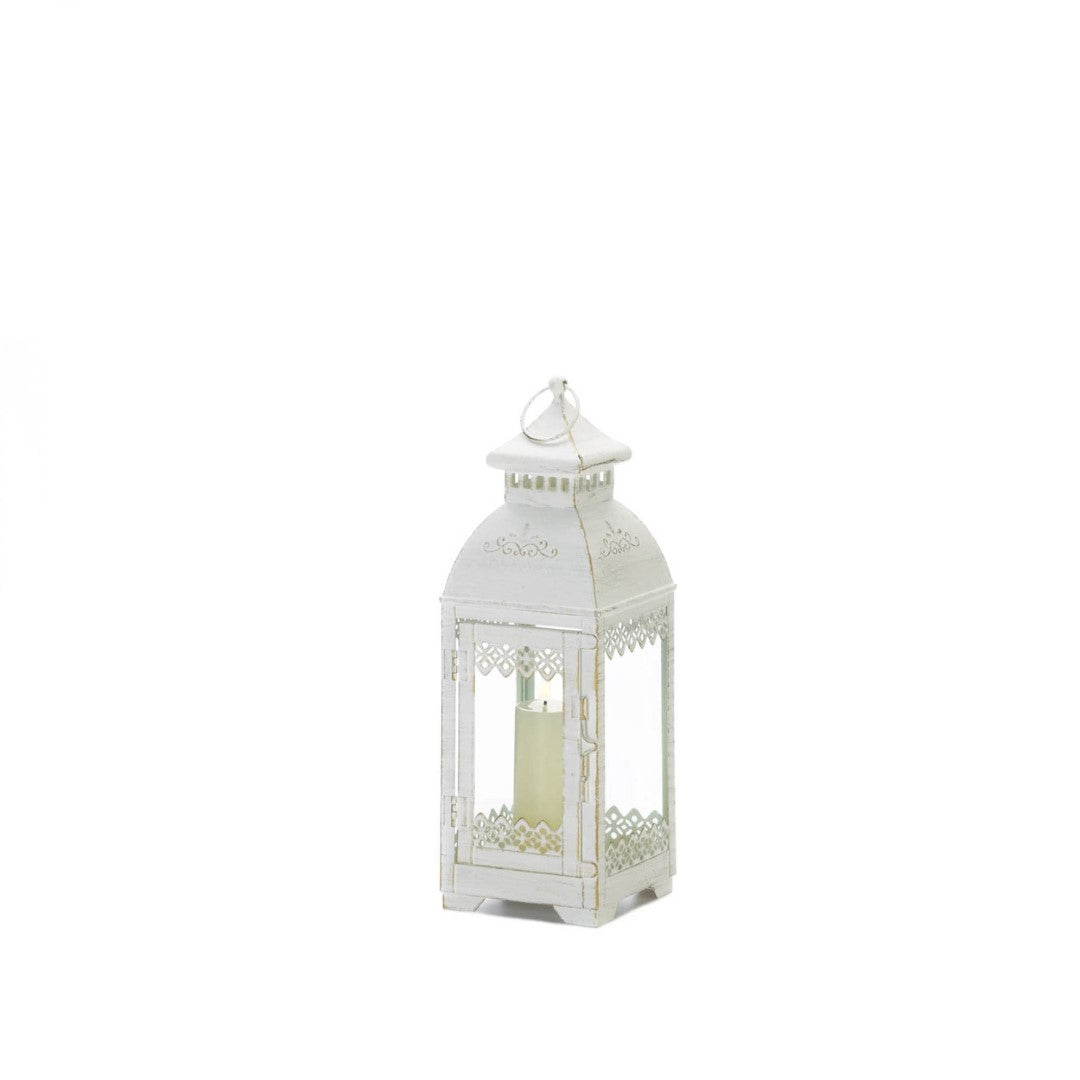 White Lace Victorian Style Lantern 