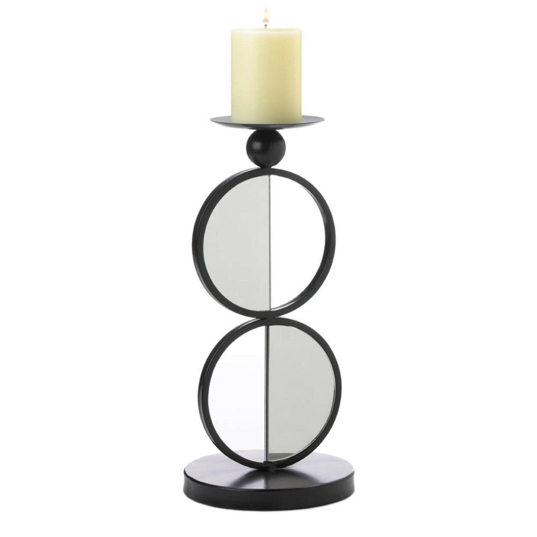 Duo Mirrored Candleholder 