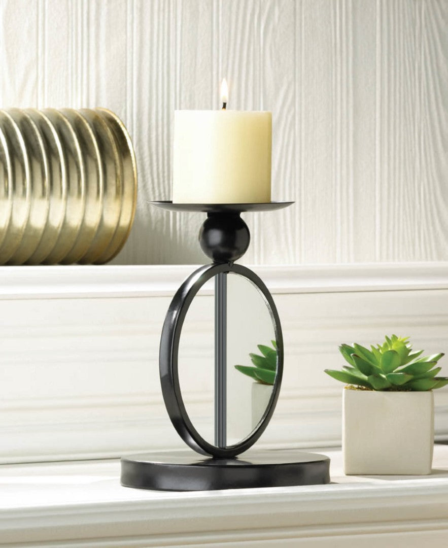 Single Mirrored Candleholder 