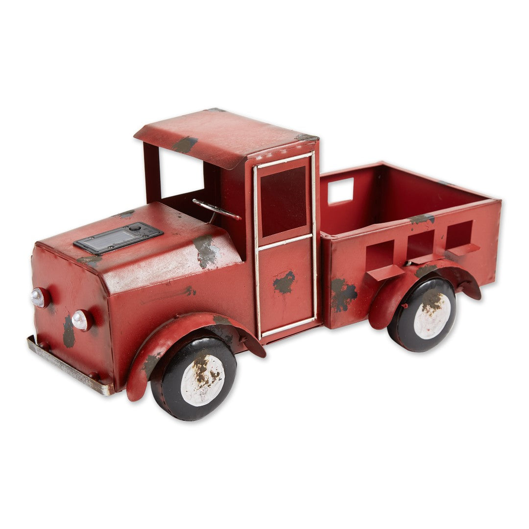 Red Truck Solar Light Planter 