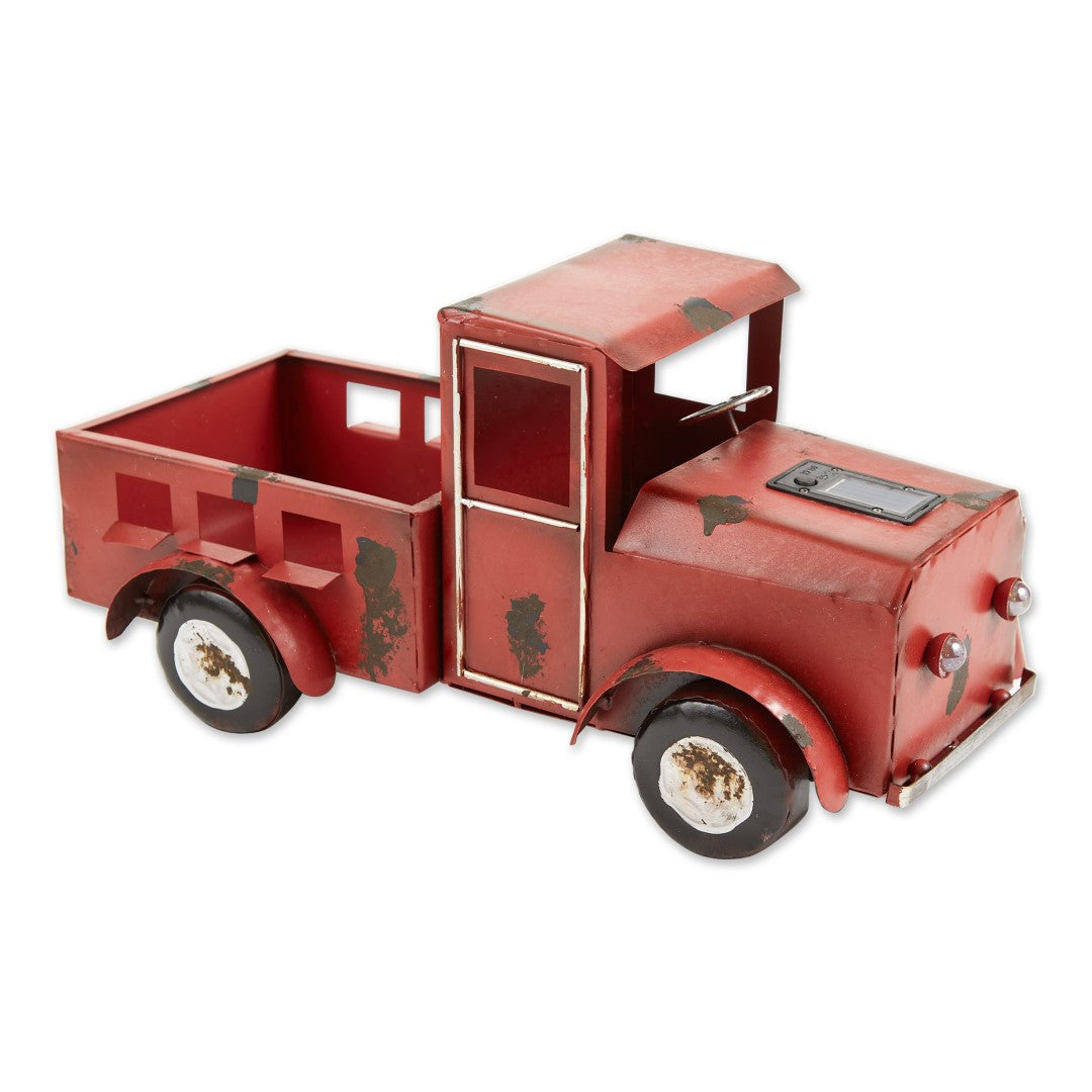 Red Truck Solar Light Planter 