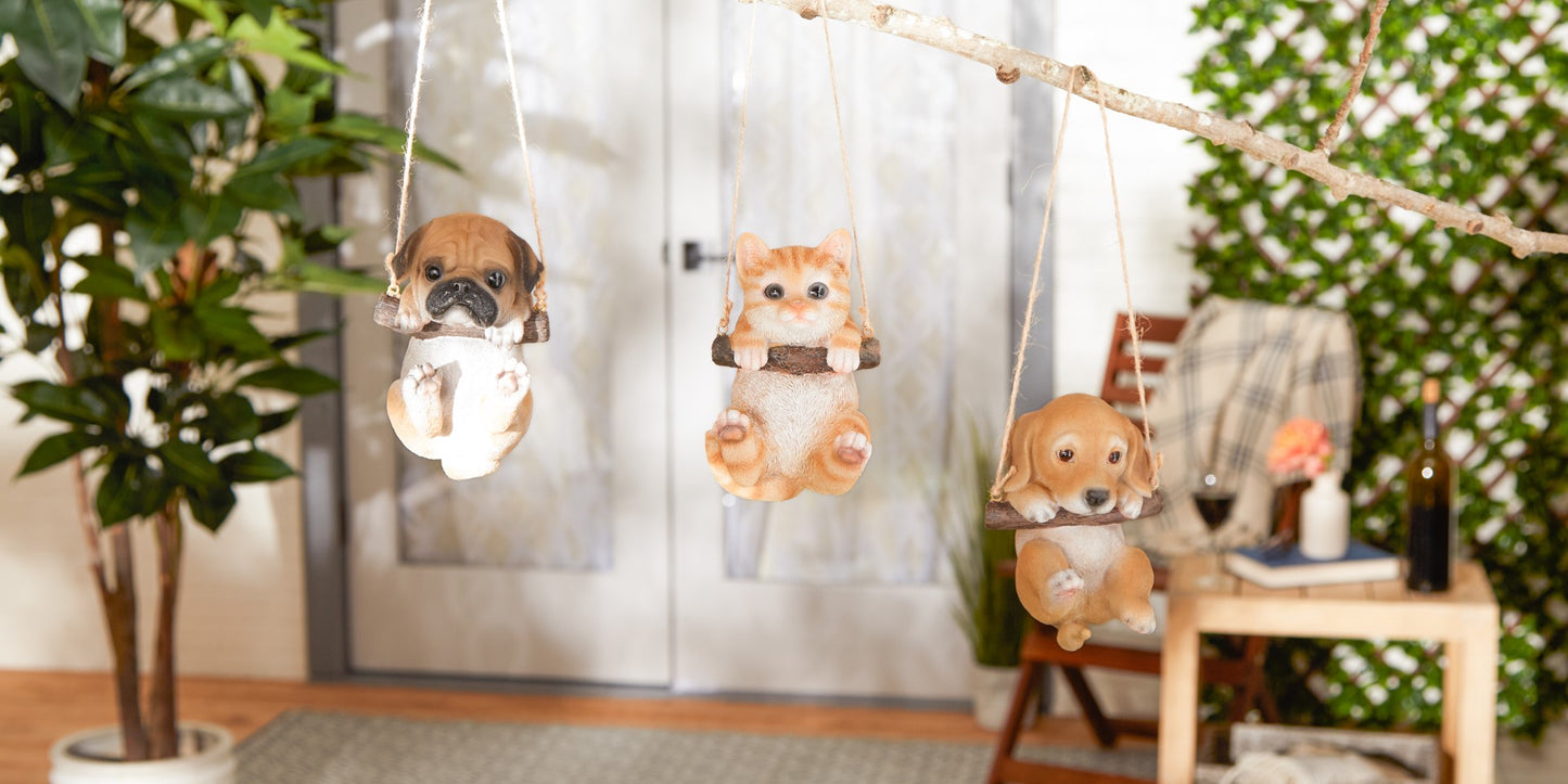 Swinging Pug Decor 