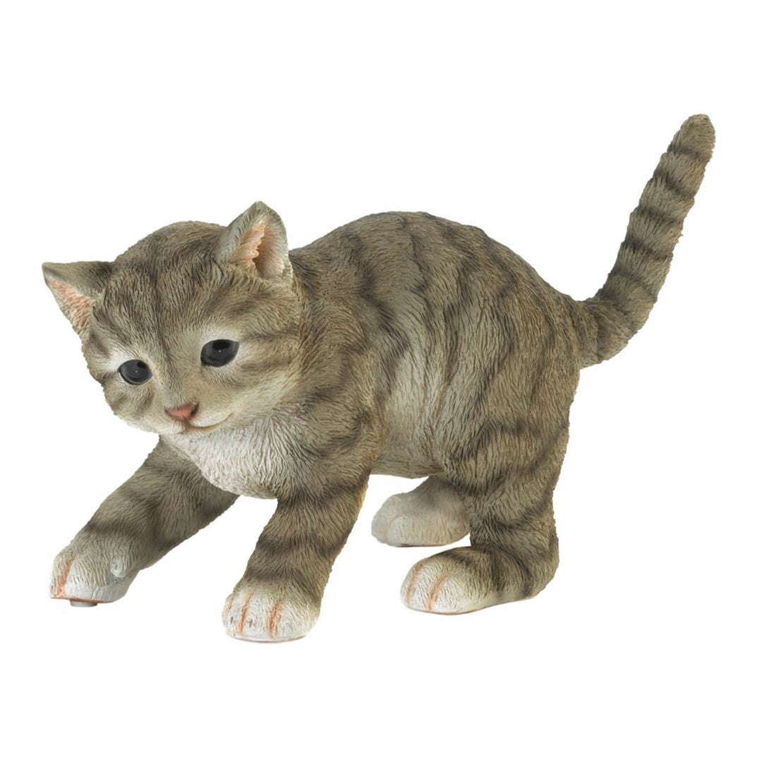 Cute Playing Cat Figurine 