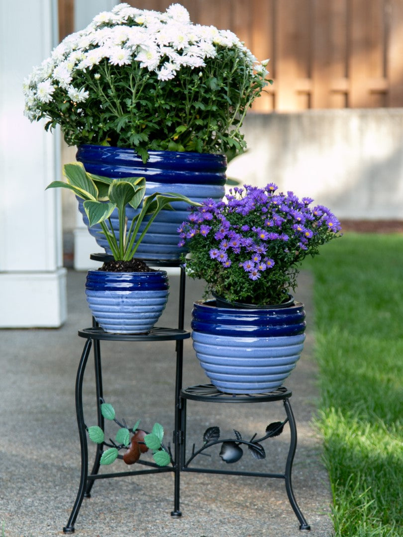 Duo Blue Tone Planter Trio 