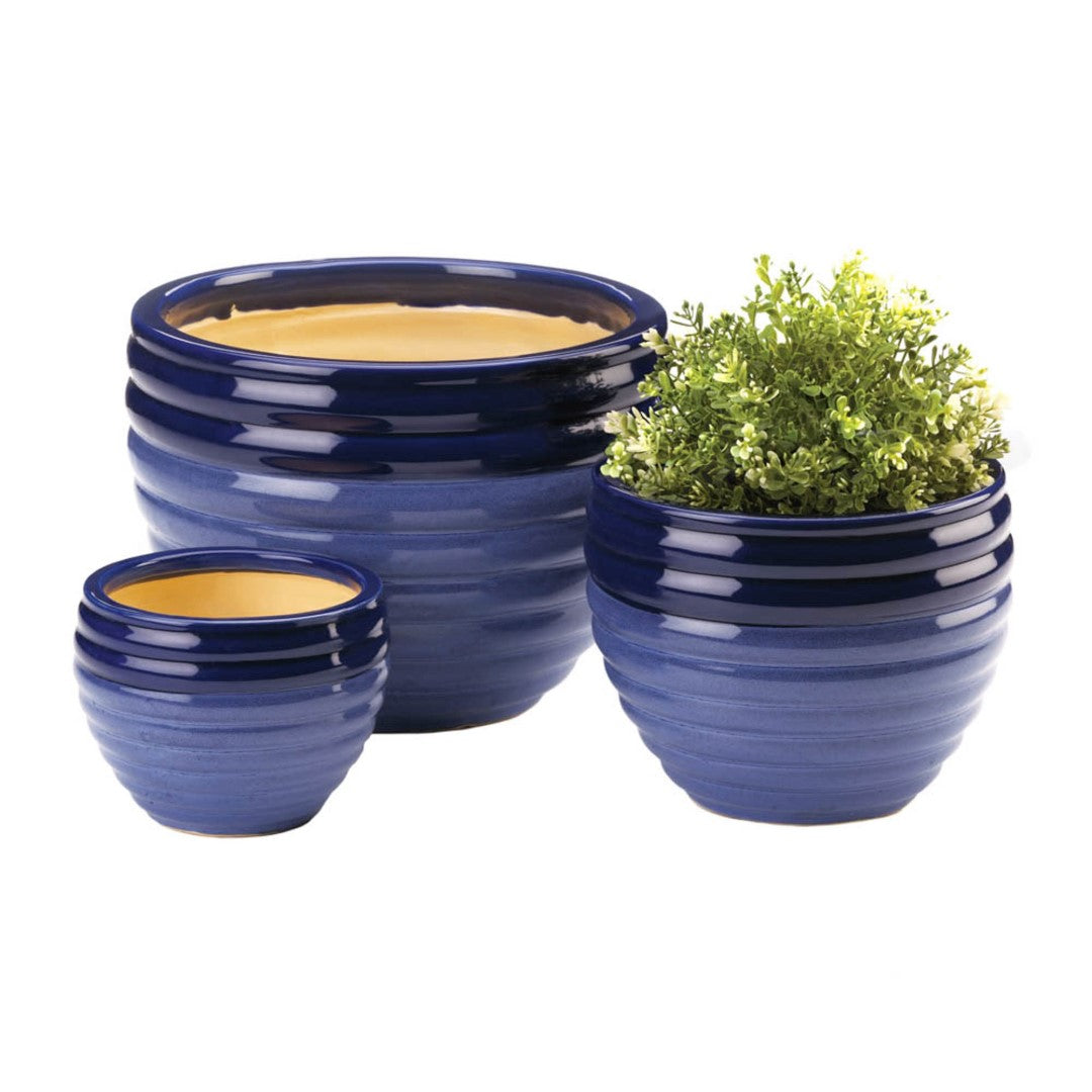 Duo Blue Tone Planter Trio 