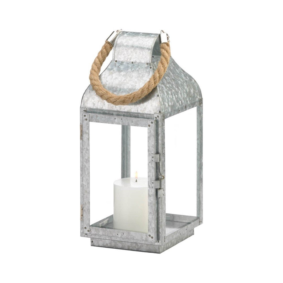 Galvanized Farmhouse Lantern 