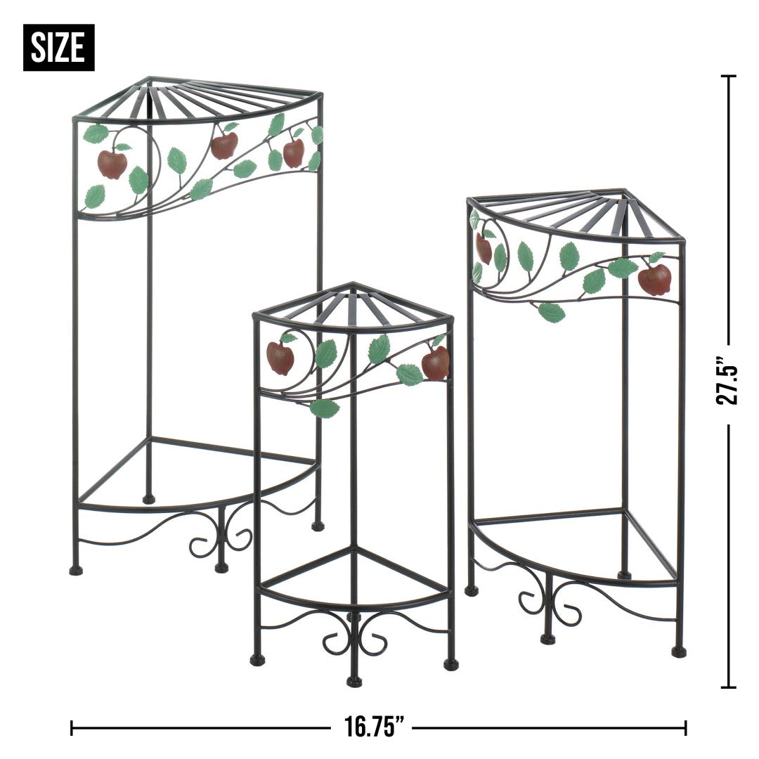 Country Apple Plant Stand Set 