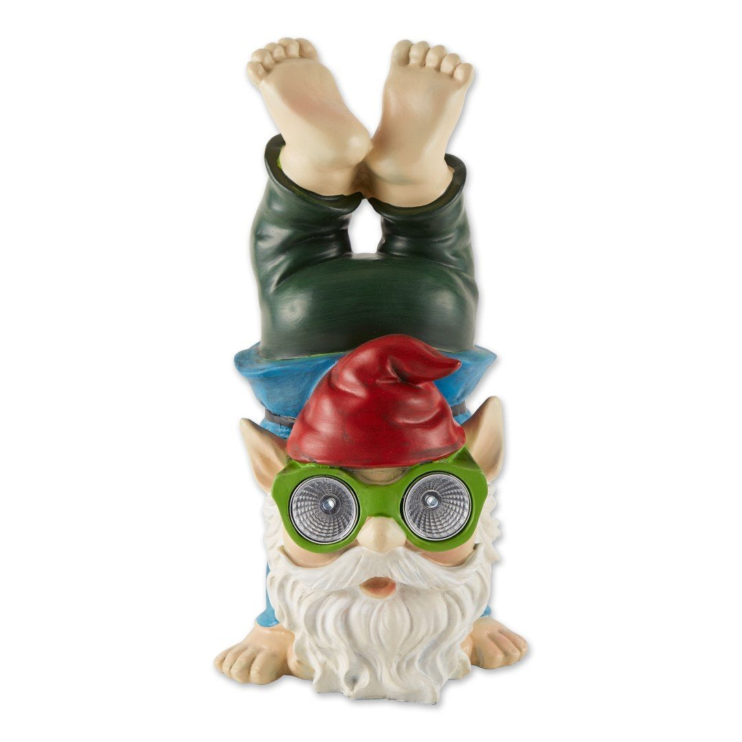 Handstand Solar Gnome Figurine 