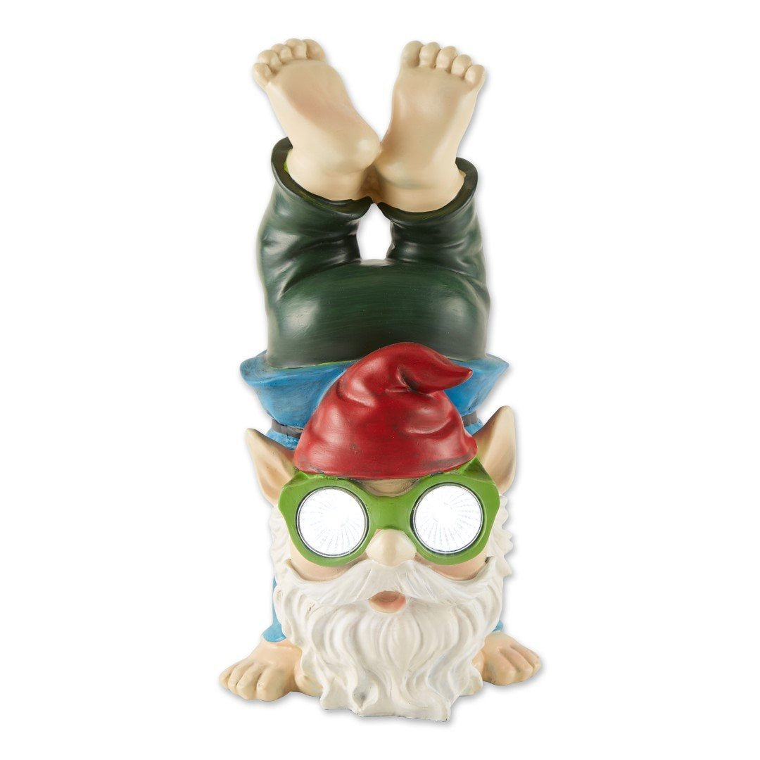 Handstand Solar Gnome Figurine 