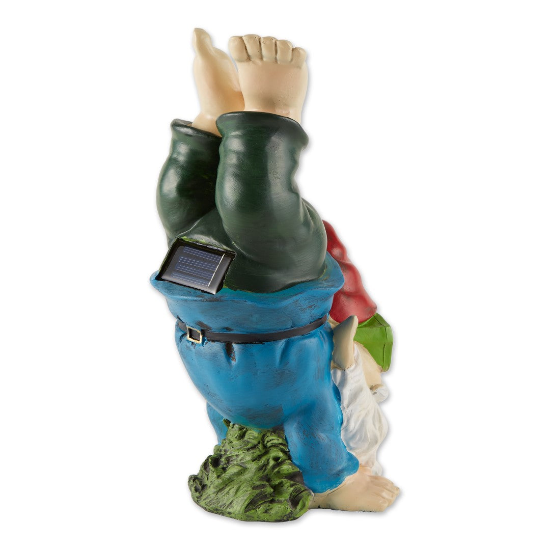 Handstand Solar Gnome Figurine 