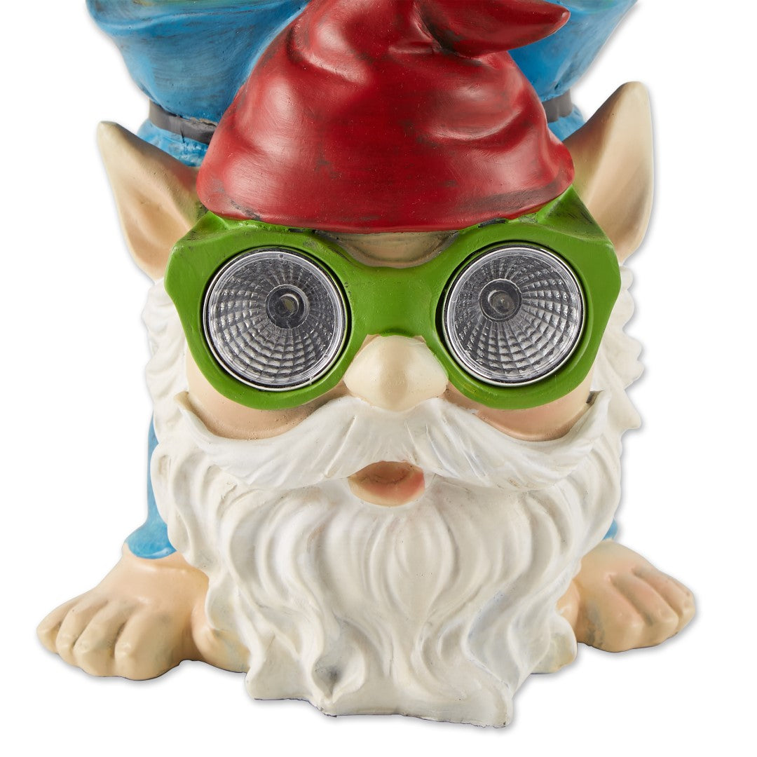 Handstand Solar Gnome Figurine 