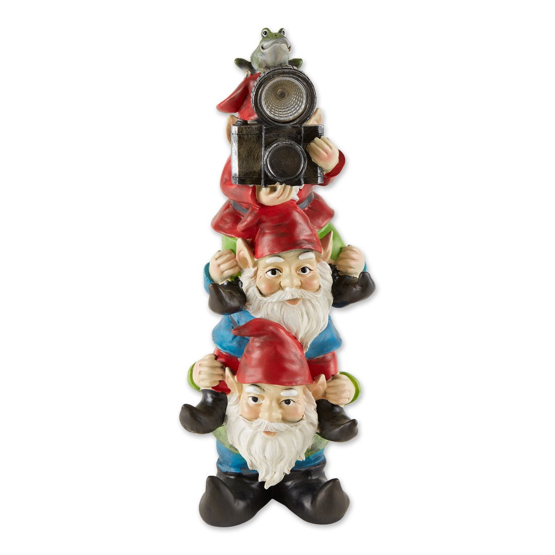 Stacked Solar Gnome Figurine 