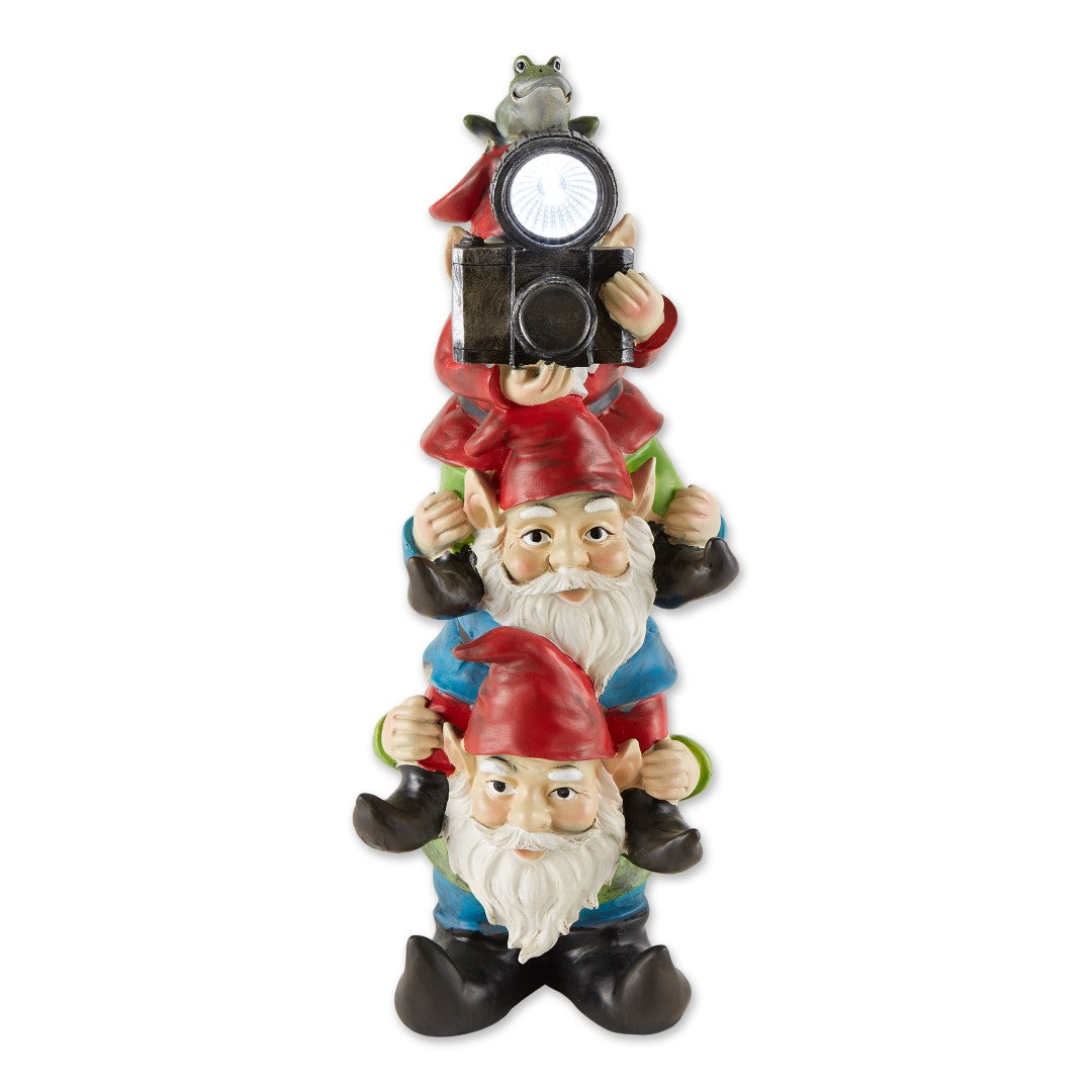 Stacked Solar Gnome Figurine 