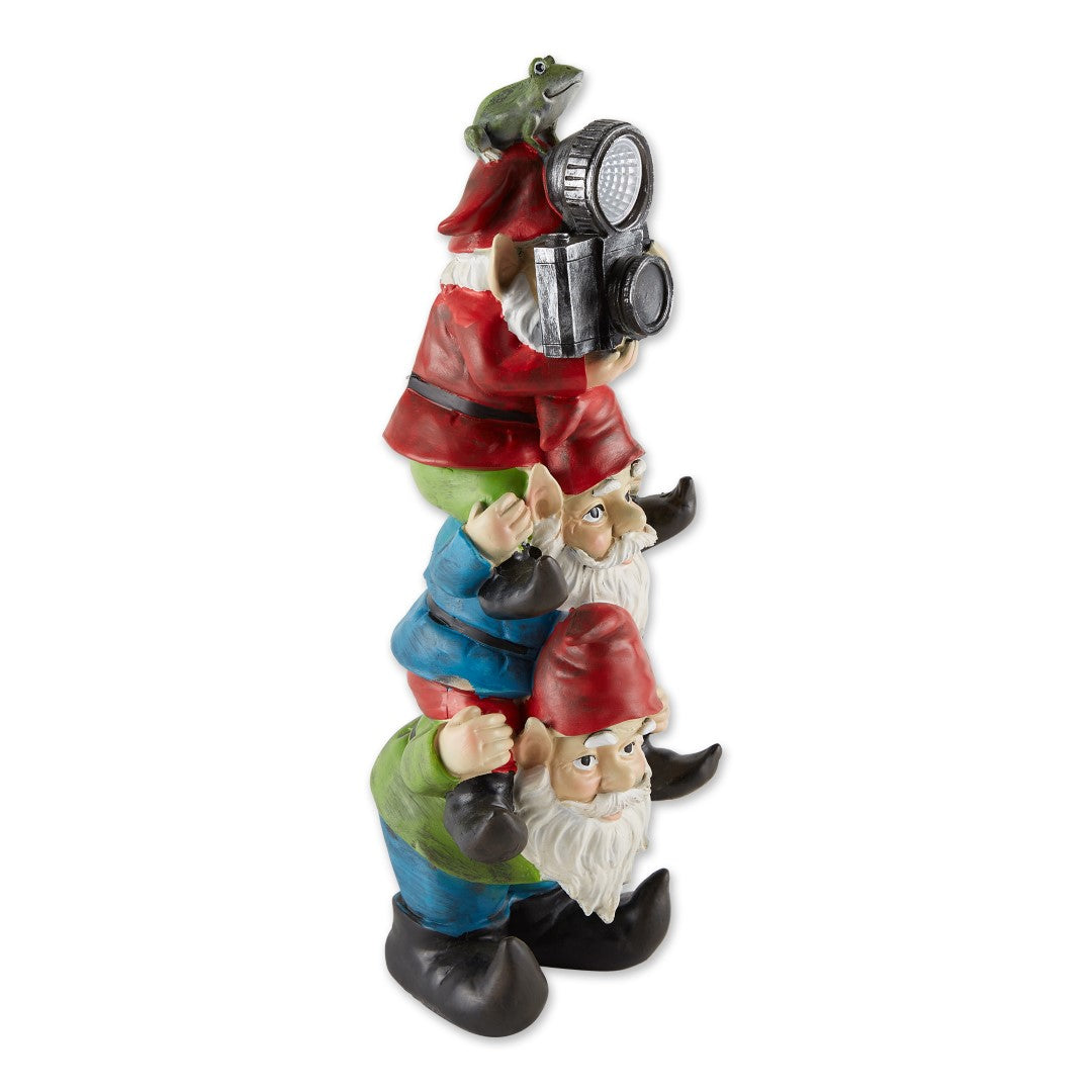 Stacked Solar Gnome Figurine 