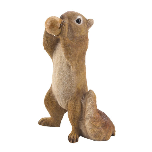 Eating Walnut Squirrel Figurine 