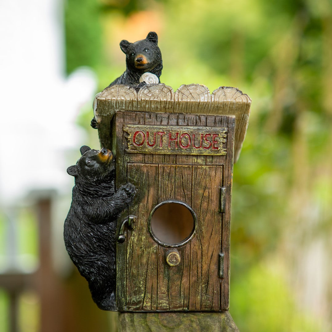 Black Bear Outhouse Birdhouse 