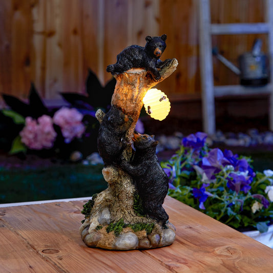 Climbing Bear Honeycomb Solar Light 