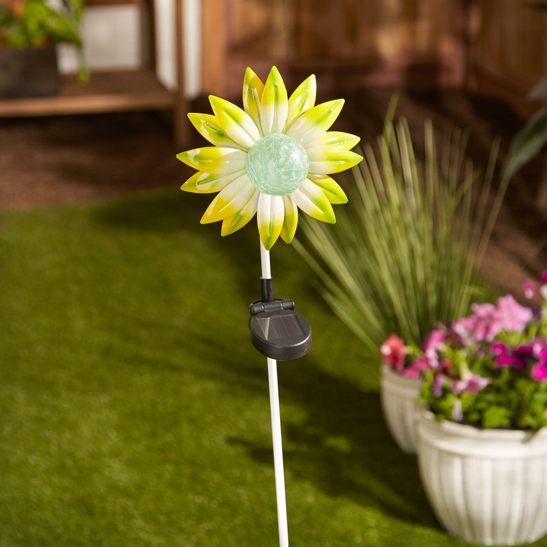 Green Flower Solar Stake 