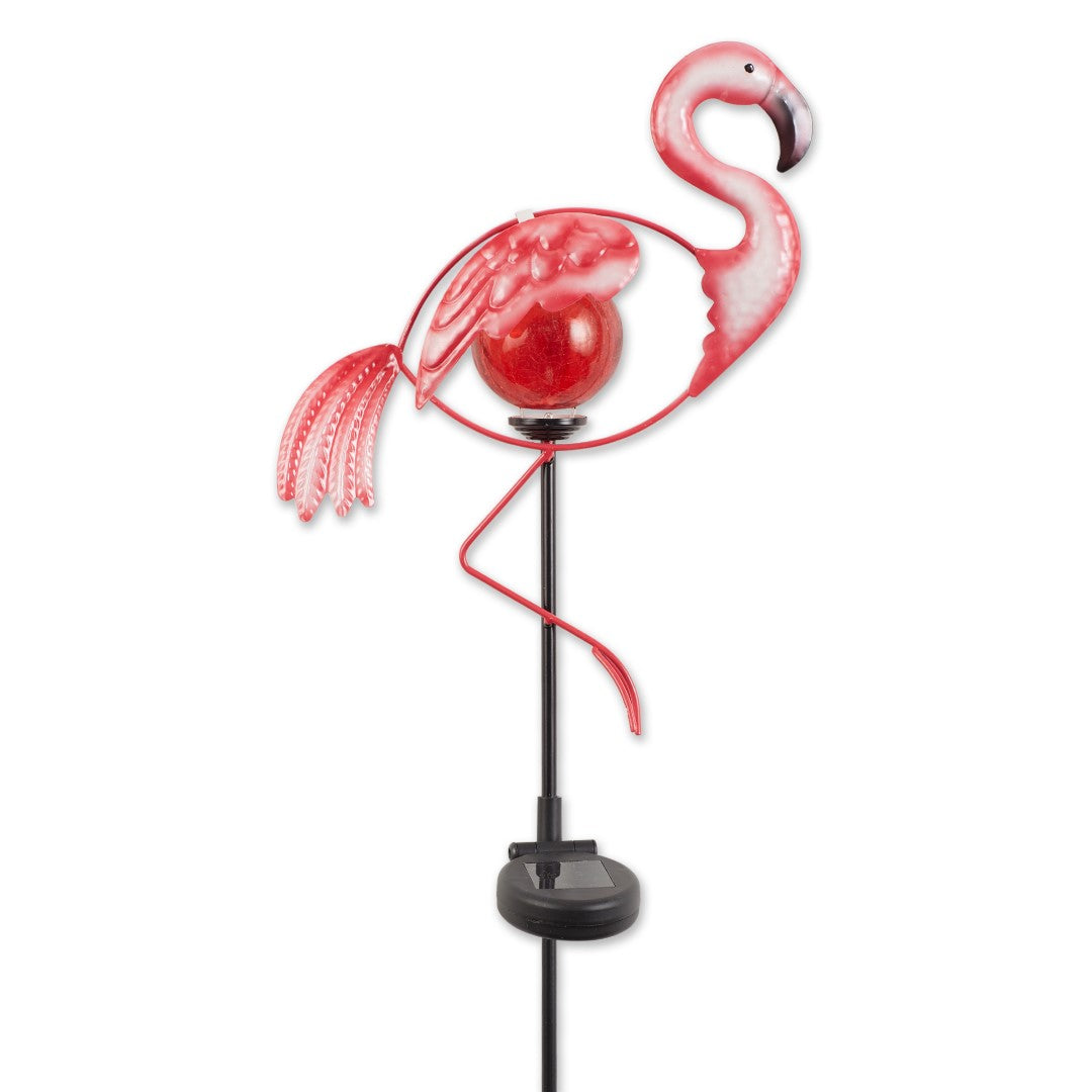 Garden Flamingo Solar Stake 