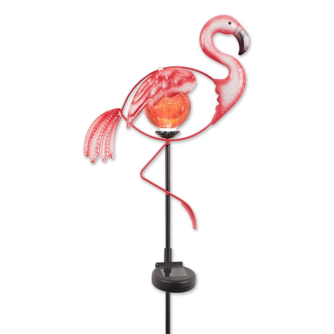 Garden Flamingo Solar Stake 