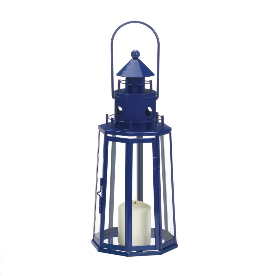 Blue Lighthouse Lantern 