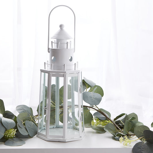 White Lighthouse Lantern 