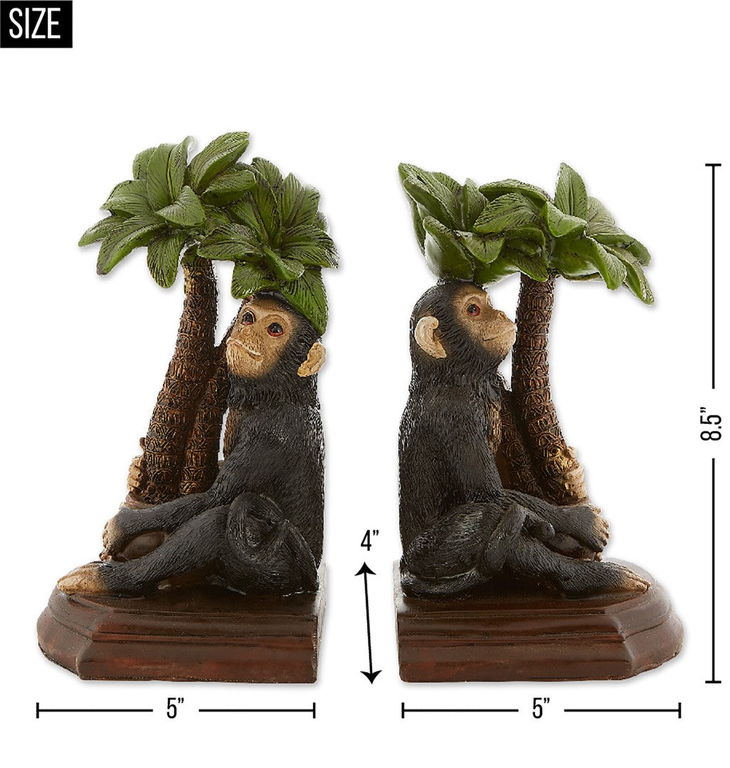 Monkey Bookends 