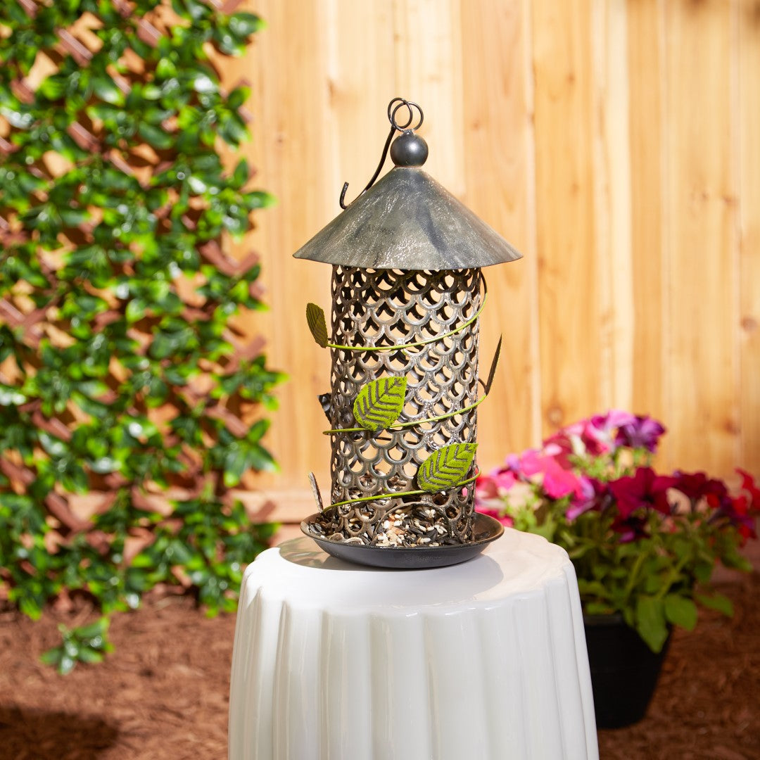 Green Leaf Bird Feeder