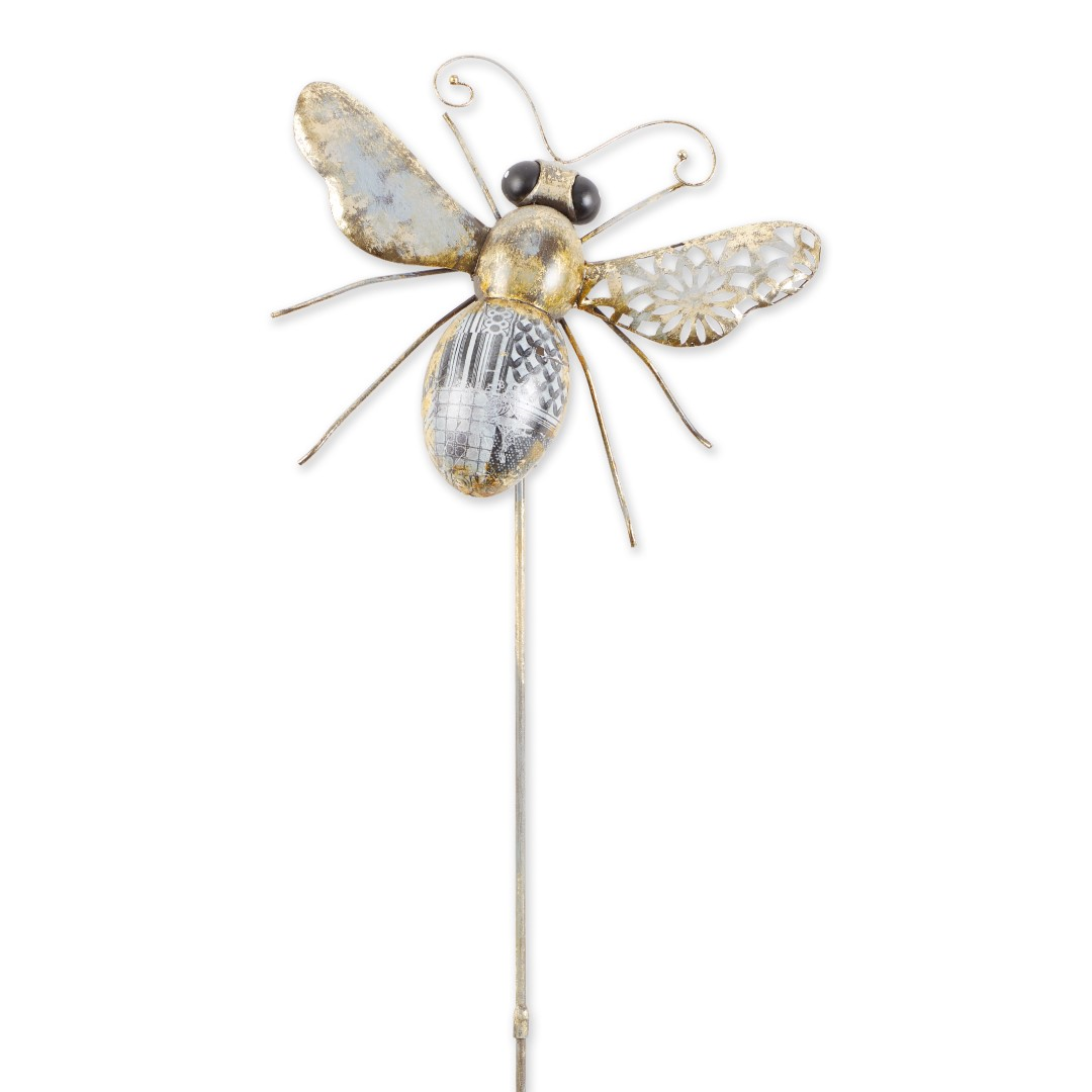 Large Bee Small Garden Stake