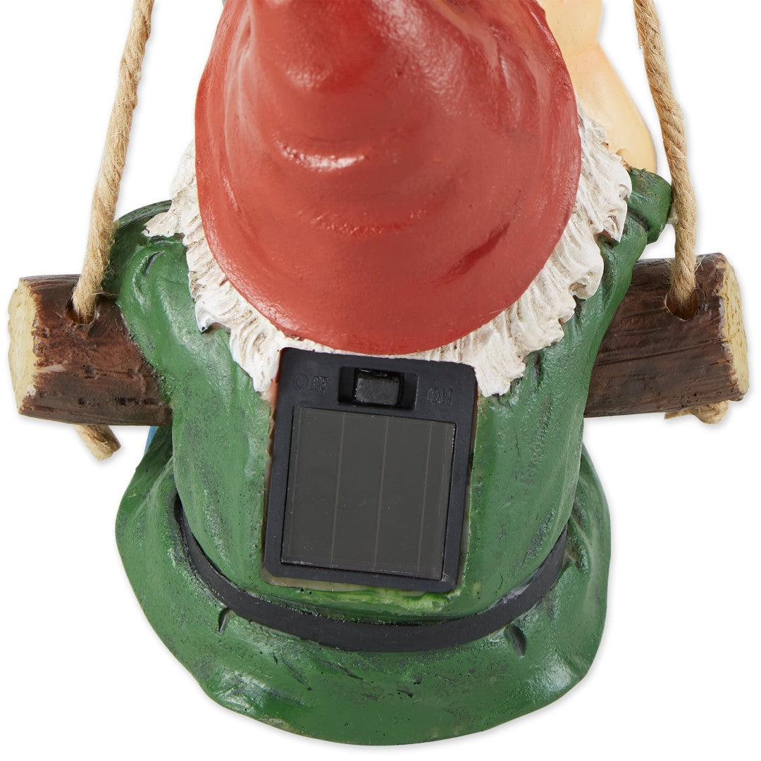 Hanging Binoculars Solar Gnome Figurine 