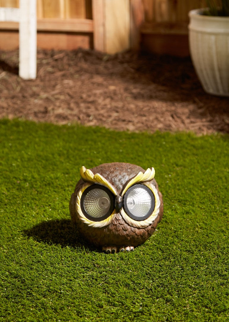 Large Solar Owl Figurine 