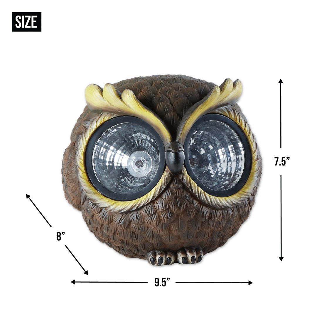 Large Solar Owl Figurine 