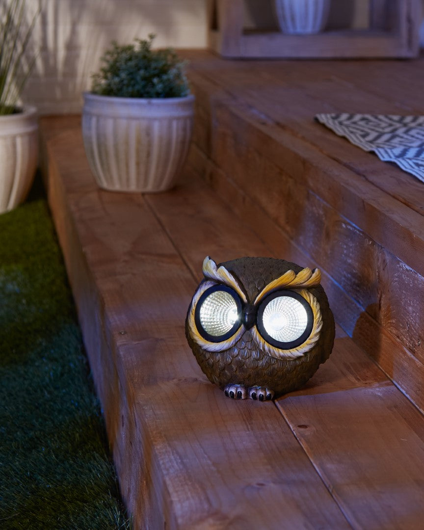 Medium Solar Owl Figurine 