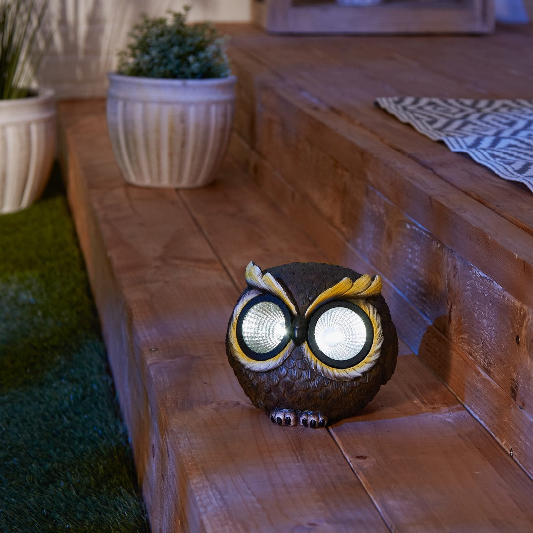 Medium Solar Owl Figurine 