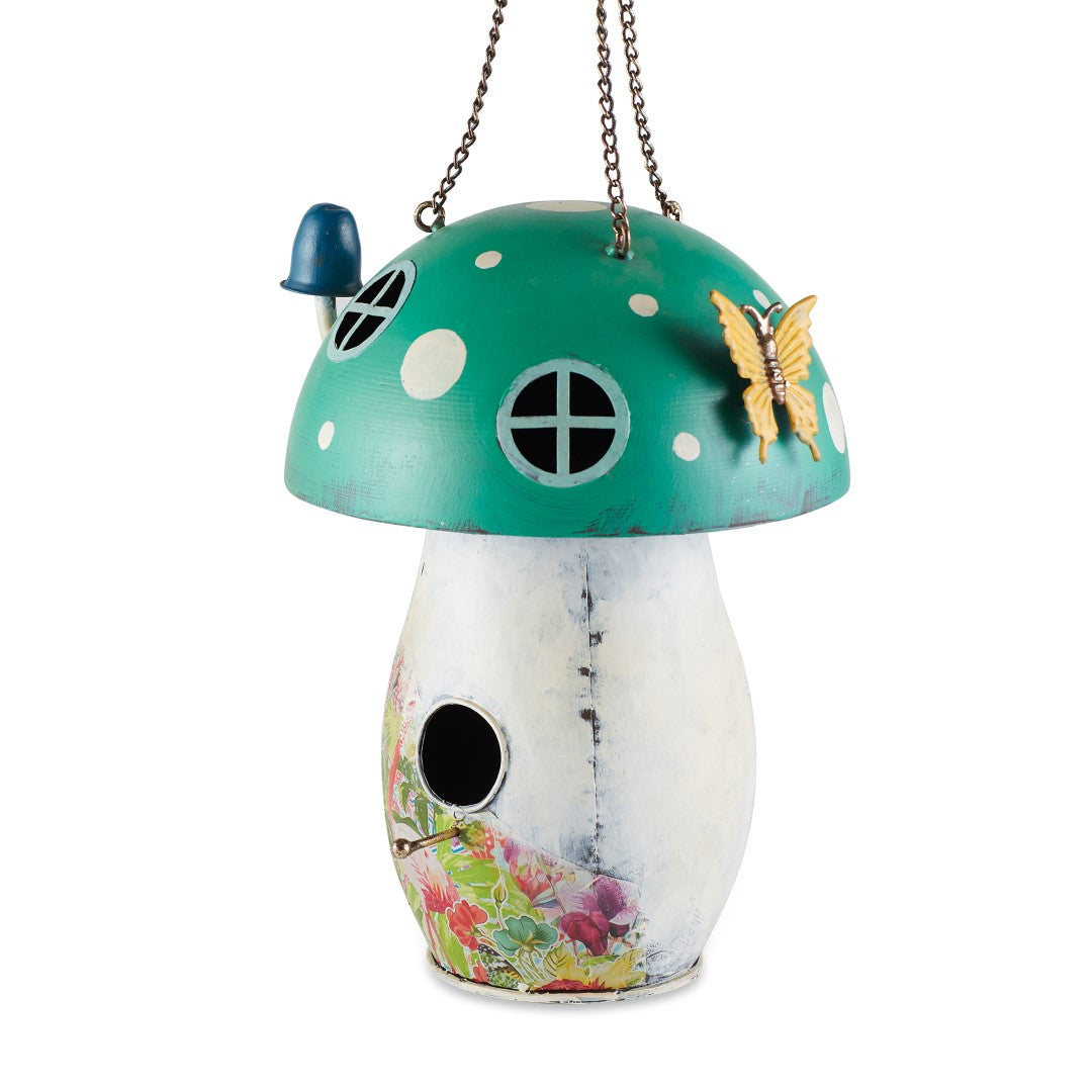 Green Mushroom Birdhouse 