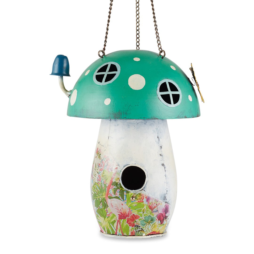 Green Mushroom Birdhouse 