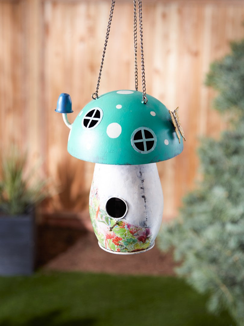 Green Mushroom Birdhouse 